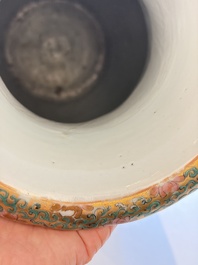 An extensive group of 23 Chinese Canton famille rose wares, 19th C.