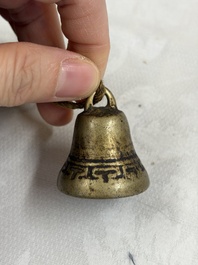 A varied collection of 14 Tibetan ritual utensils, 19/20th C.