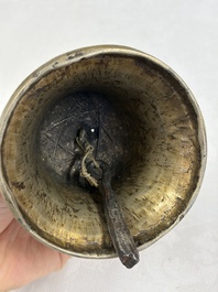 A varied collection of 14 Tibetan ritual utensils, 19/20th C.