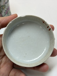 An extensive group of 23 Chinese Canton famille rose wares, 19th C.