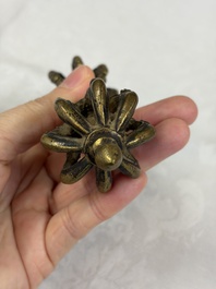 A varied collection of 14 Tibetan ritual utensils, 19/20th C.