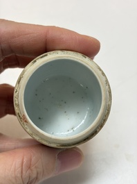 An extensive group of 23 Chinese Canton famille rose wares, 19th C.