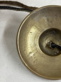 A varied collection of 14 Tibetan ritual utensils, 19/20th C.