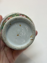 An extensive group of 23 Chinese Canton famille rose wares, 19th C.