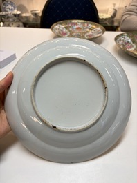 An extensive group of 23 Chinese Canton famille rose wares, 19th C.
