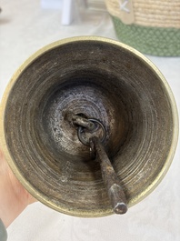 A varied collection of 14 Tibetan ritual utensils, 19/20th C.