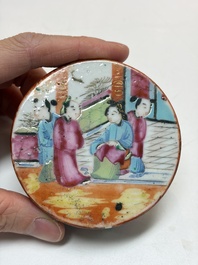 An extensive group of 23 Chinese Canton famille rose wares, 19th C.