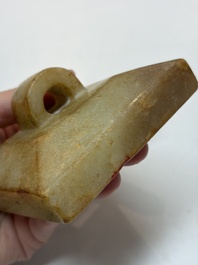 Nine Chinese hardstone carvings and bowls, including jade, 19/20th C.