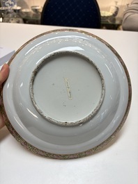 An extensive group of 23 Chinese Canton famille rose wares, 19th C.
