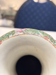 An extensive group of 23 Chinese Canton famille rose wares, 19th C.