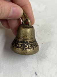 A varied collection of 14 Tibetan ritual utensils, 19/20th C.