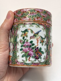 An extensive group of 23 Chinese Canton famille rose wares, 19th C.