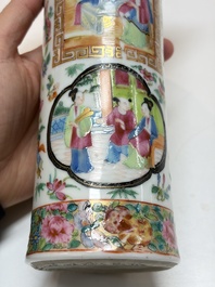 An extensive group of 23 Chinese Canton famille rose wares, 19th C.