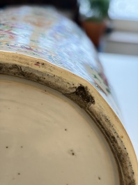 An extensive group of 23 Chinese Canton famille rose wares, 19th C.