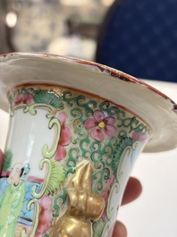 An extensive group of 23 Chinese Canton famille rose wares, 19th C.