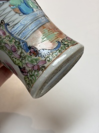 An extensive group of 23 Chinese Canton famille rose wares, 19th C.
