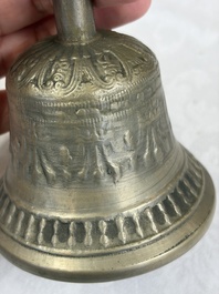 A varied collection of 14 Tibetan ritual utensils, 19/20th C.