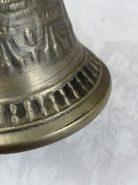 A varied collection of 14 Tibetan ritual utensils, 19/20th C.