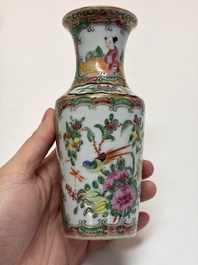 An extensive group of 23 Chinese Canton famille rose wares, 19th C.