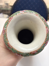 An extensive group of 23 Chinese Canton famille rose wares, 19th C.