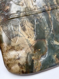 Nine Chinese hardstone carvings and bowls, including jade, 19/20th C.