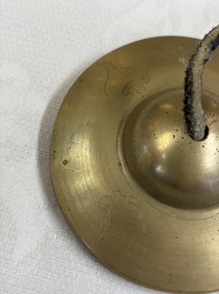 A varied collection of 14 Tibetan ritual utensils, 19/20th C.
