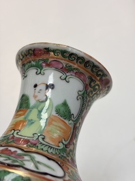 An extensive group of 23 Chinese Canton famille rose wares, 19th C.