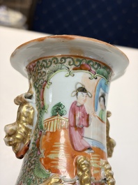 An extensive group of 23 Chinese Canton famille rose wares, 19th C.