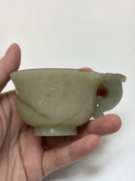 Nine Chinese hardstone carvings and bowls, including jade, 19/20th C.