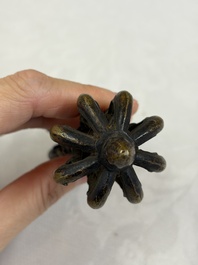 A varied collection of 14 Tibetan ritual utensils, 19/20th C.