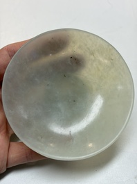 Nine Chinese hardstone carvings and bowls, including jade, 19/20th C.