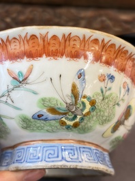 A group of 14 Chinese and Samson, Paris porcelain wares, 18/19th C.