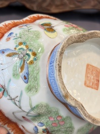 A group of 14 Chinese and Samson, Paris porcelain wares, 18/19th C.