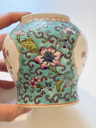 Ten Chinese famille rose and verte wares, Qianlong and Jing De Zhen 景德鎮 marks, 20th C.