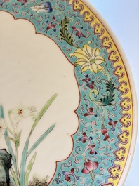 Ten Chinese famille rose and verte wares, Qianlong and Jing De Zhen 景德鎮 marks, 20th C.