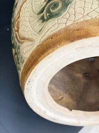 A Vietnamese Bien Hoa pottery garden seat, 20th C.