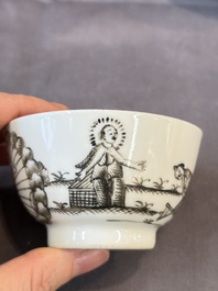A group of 14 Chinese and Samson, Paris porcelain wares, 18/19th C.