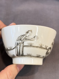 A group of 14 Chinese and Samson, Paris porcelain wares, 18/19th C.