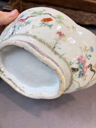 Seven Chinese blue and white, famille rose, and celadon wares, 18/19th C.