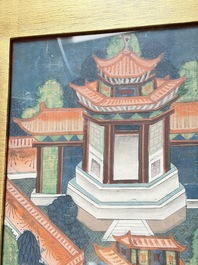 Two Sino-Tibetan thangkas depicting the life of Buddha Shakyamuni, 19th C.