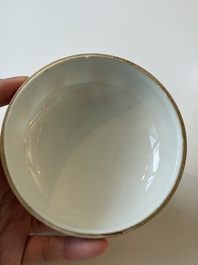 Four Chinese blue and white wares, and two iron-red-decorated wares, 19/20th C.