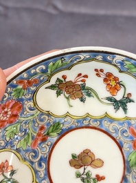A group of 14 Chinese and Samson, Paris porcelain wares, 18/19th C.
