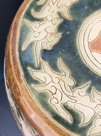 A Vietnamese Bien Hoa pottery garden seat, 20th C.