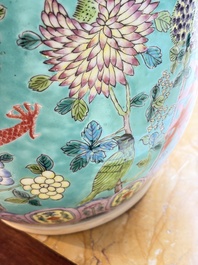 A pair of Chinese famille rose Dayazhai-style 'Dragon' jardini&egrave;res, 20th C.