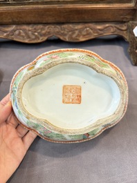 A group of 14 Chinese and Samson, Paris porcelain wares, 18/19th C.