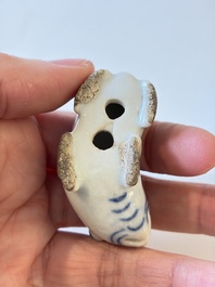 A varied collection of seven Chinese blue and white wares, Chenghua marks, 19th C.