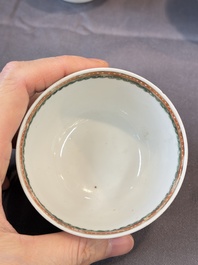 A group of 14 Chinese and Samson, Paris porcelain wares, 18/19th C.