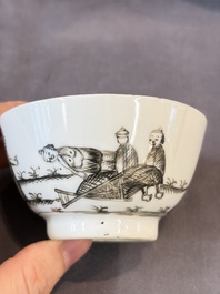 A group of 14 Chinese and Samson, Paris porcelain wares, 18/19th C.