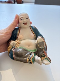 A Chinese gilt and polychrome-decorated Milefo Buddha, Fujian mark, 20th C.