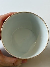 Four Chinese blue and white wares, and two iron-red-decorated wares, 19/20th C.